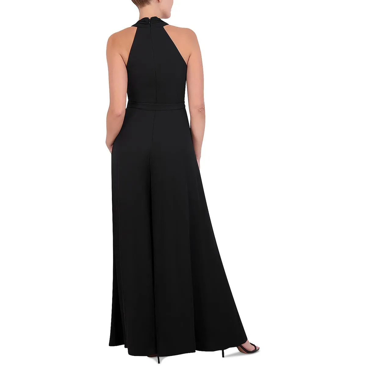 Womens Halter Crossover Jumpsuit