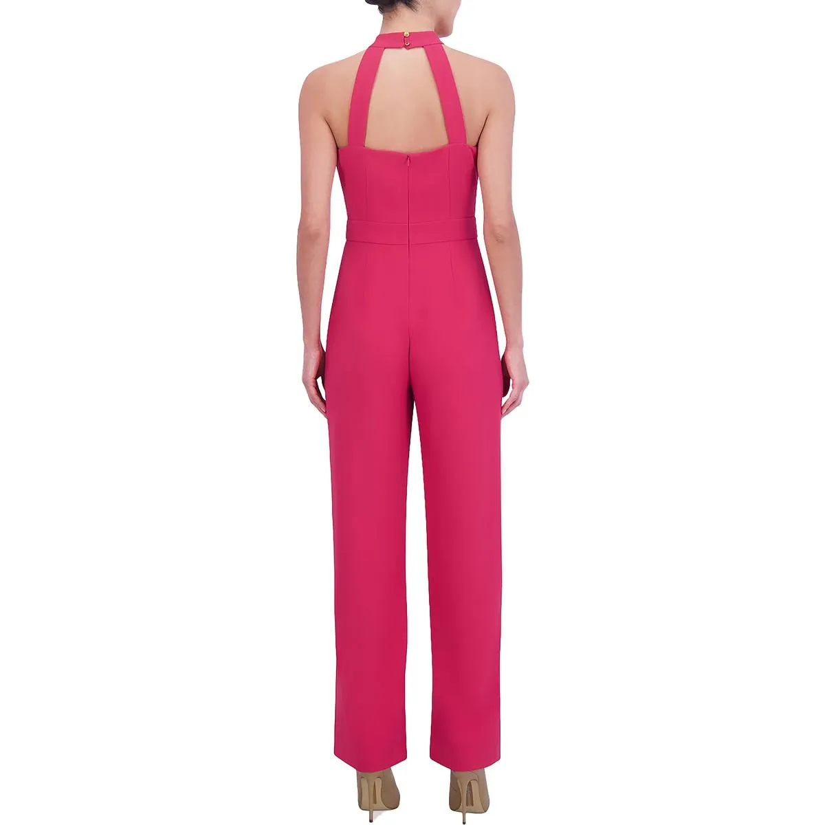 Womens Halter Wide Leg Jumpsuit