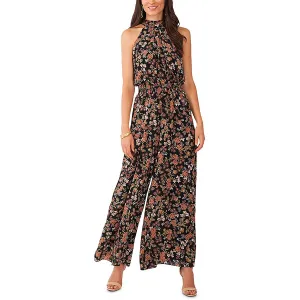 Womens Printed Chiffon Jumpsuit